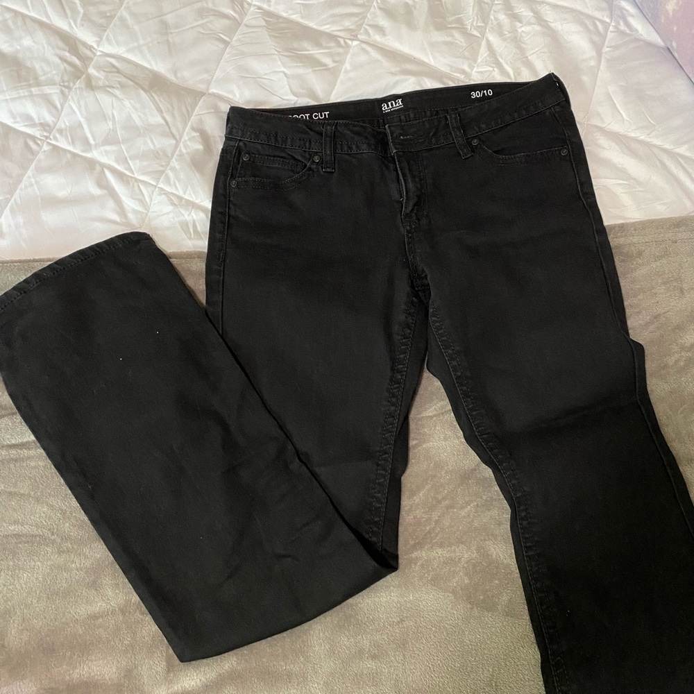 black boot cut jeans